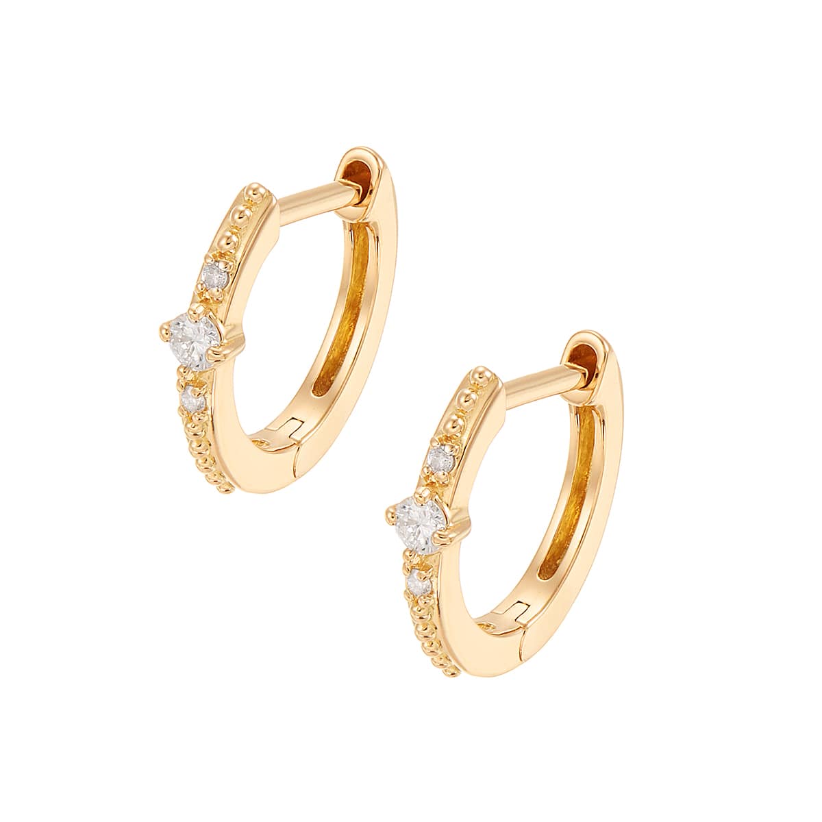 K18イエローゴールドダイヤモンドピアス(RPE578-002)|TSUTSUMI