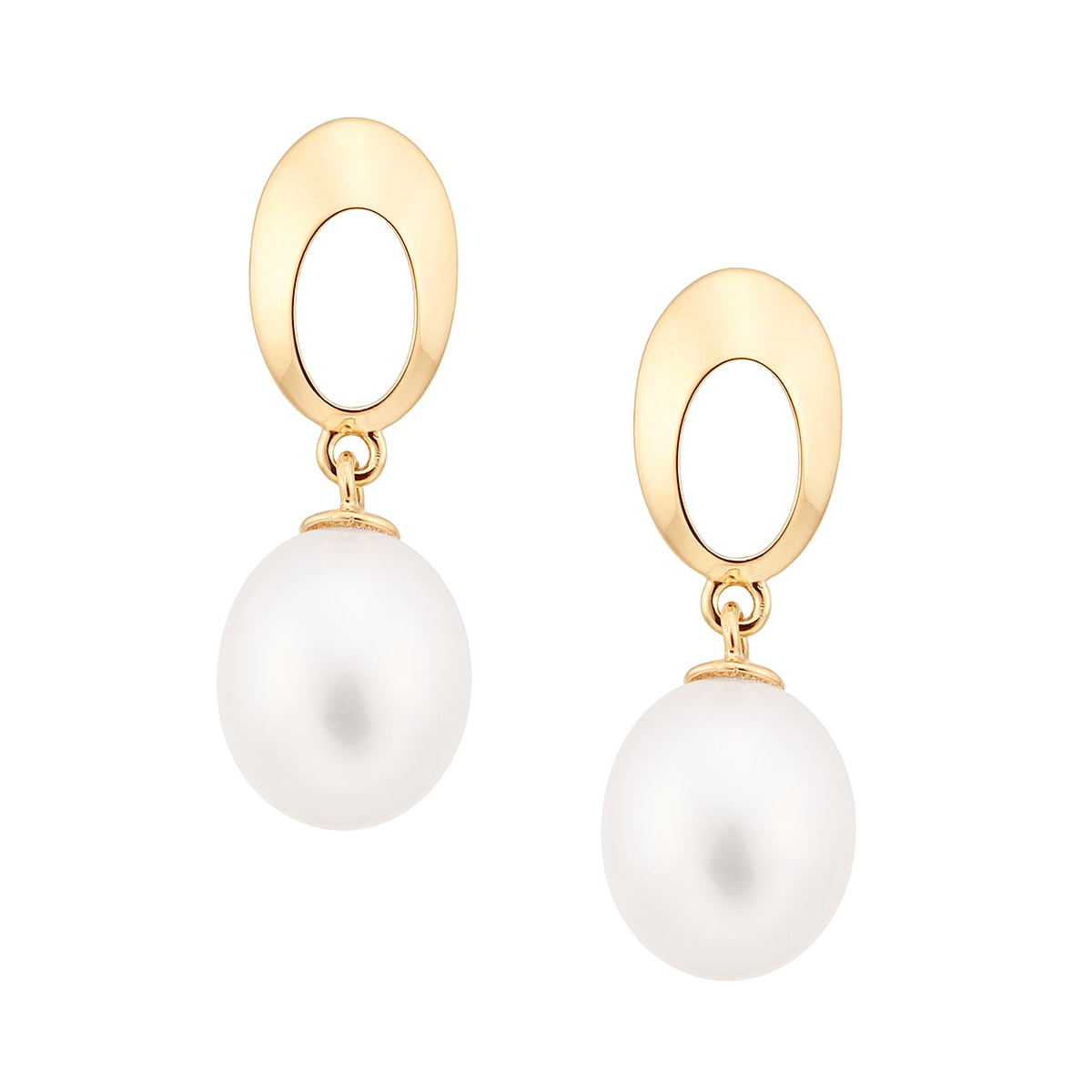 K10イエローゴールド淡水パールピアス（6.5mm）(RPE268-003)|TSUTSUMI