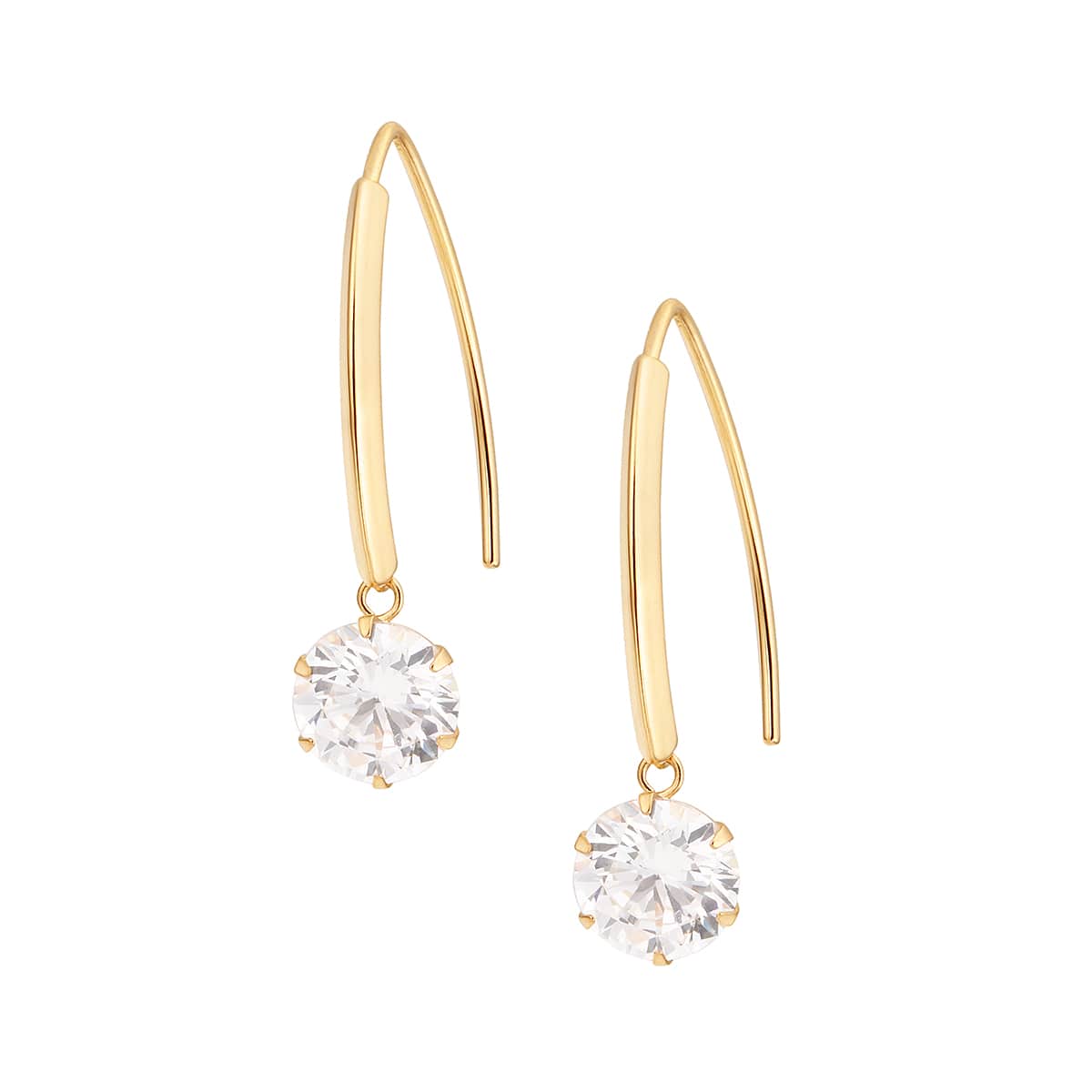 K18イエローゴールドキュービックピアス(RPE330-003)|TSUTSUMI