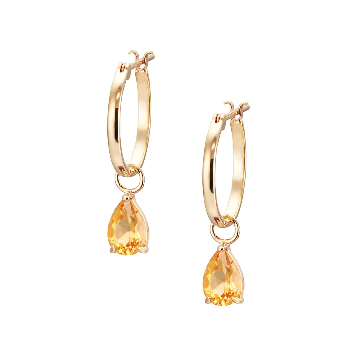 K10イエローゴールド/K10ホワイトゴールドイエローサファイアピアス