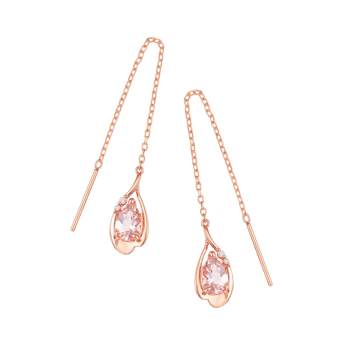 K18ホワイトゴールドダイヤモンドピアス(RPE705-001)|TSUTSUMI