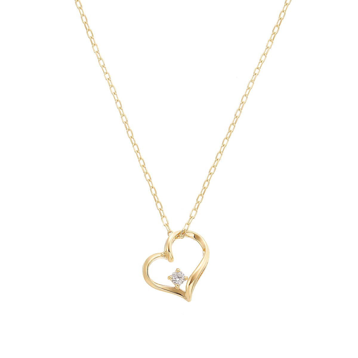 K10イエローゴールドダイヤモンドネックレス(RPN467-001)|TSUTSUMI