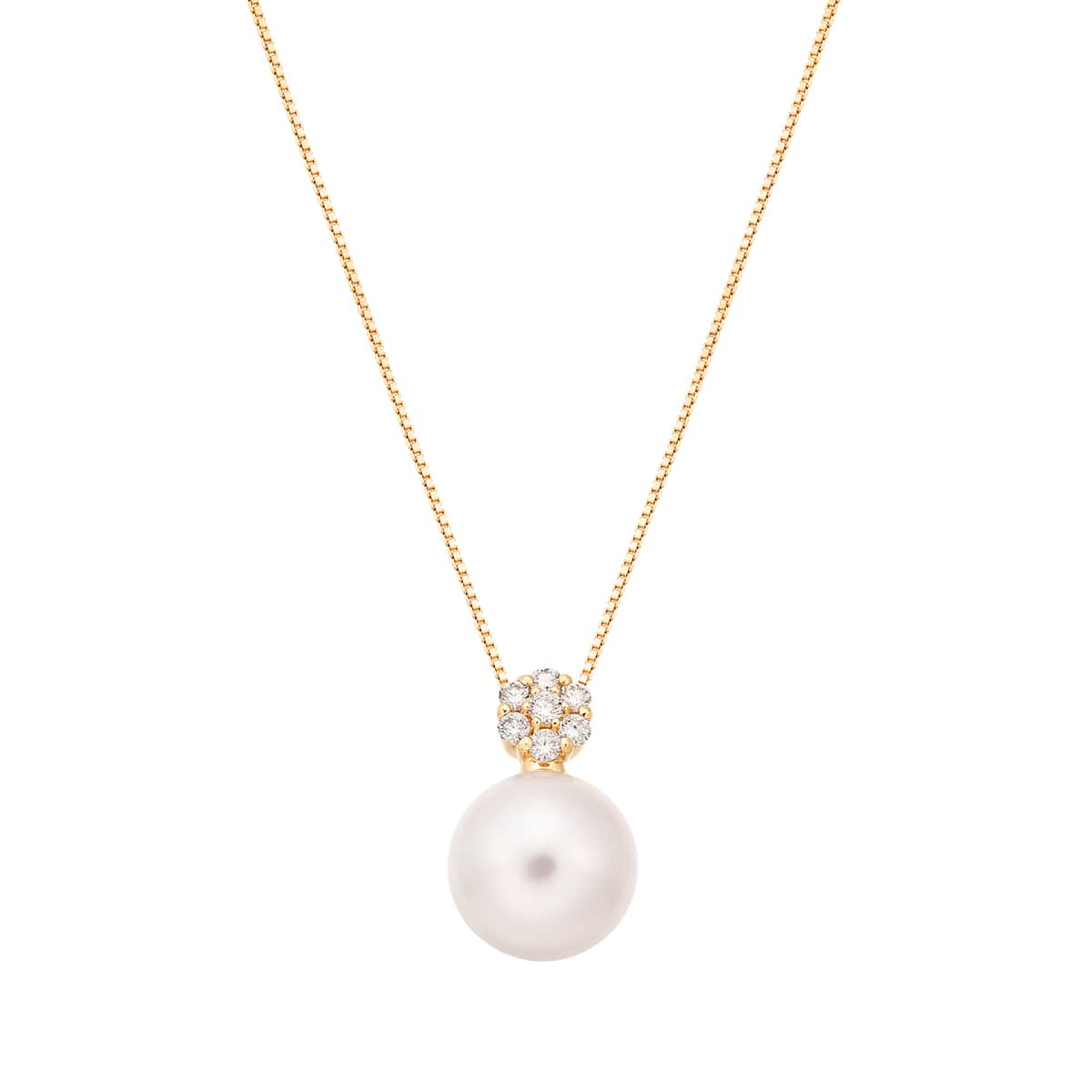 K18イエローゴールドアコヤ真珠ネックレス（8.5mm）(RPN458)|TSUTSUMI