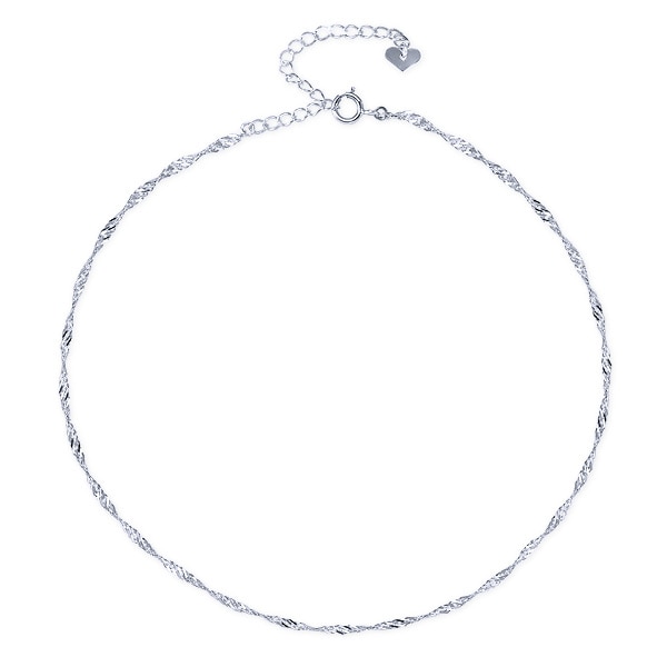 K14ホワイトゴールドアンクレット(RBL117)|TSUTSUMI（ジュエリーツツミ