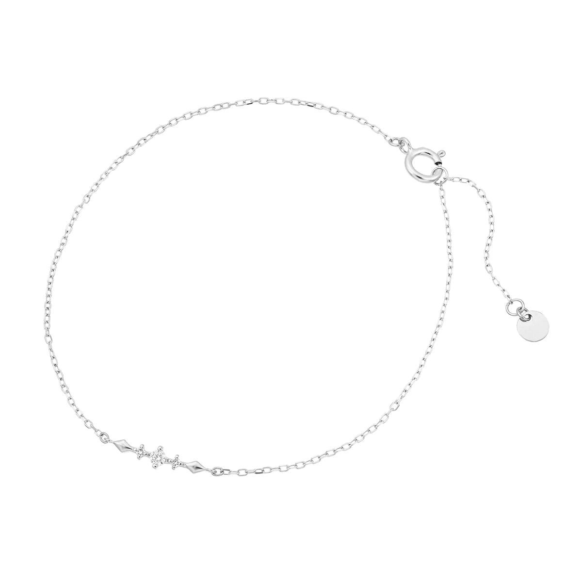 K10ホワイトゴールドダイヤモンドブレスレット(RBL568)|TSUTSUMI