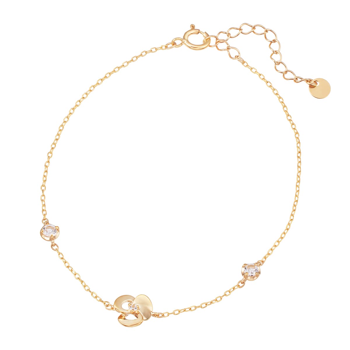 K10イエローゴールドダイヤモンドブレスレット(RBL567)|TSUTSUMI