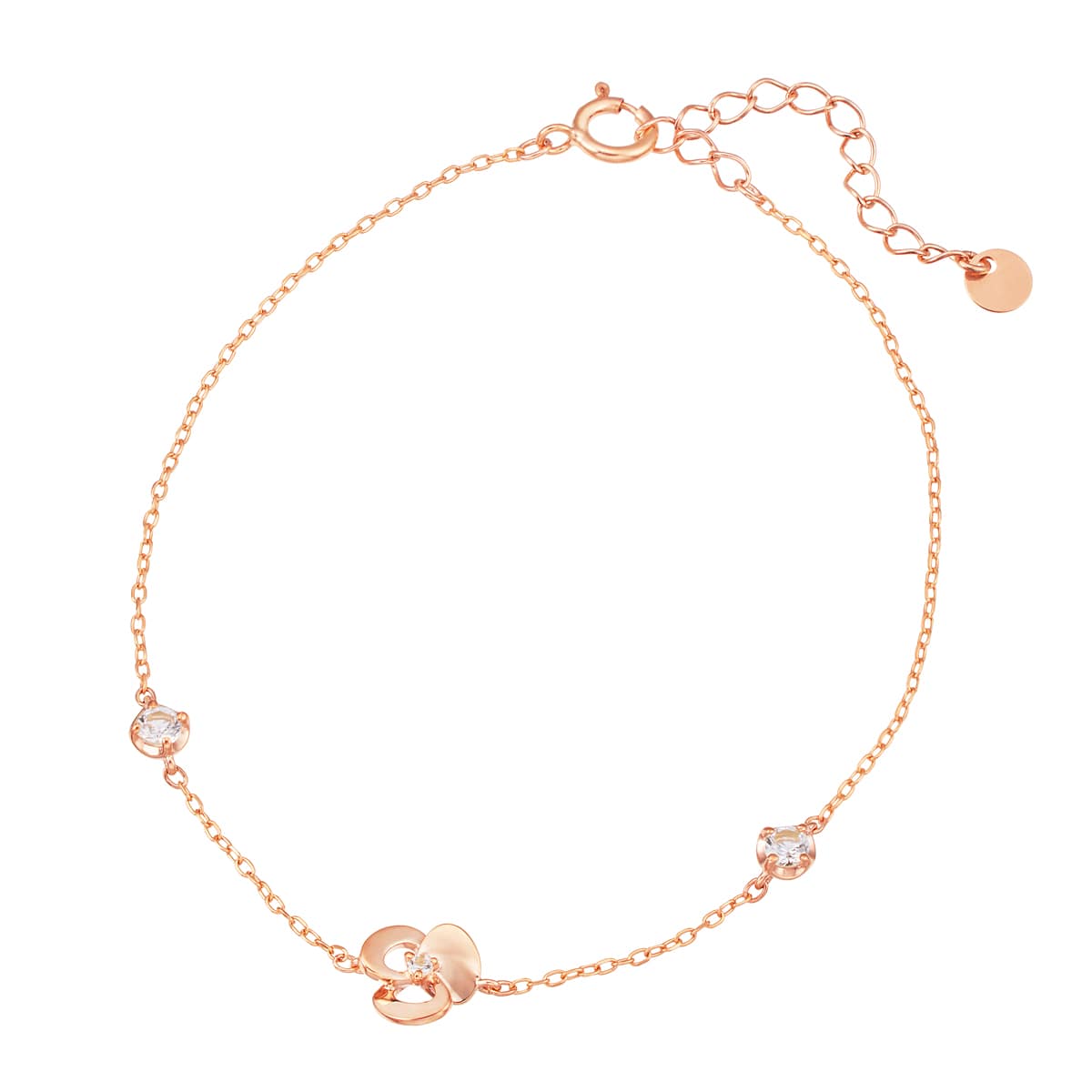 K10ピンクゴールドダイヤモンドブレスレット(RBL028)|TSUTSUMI