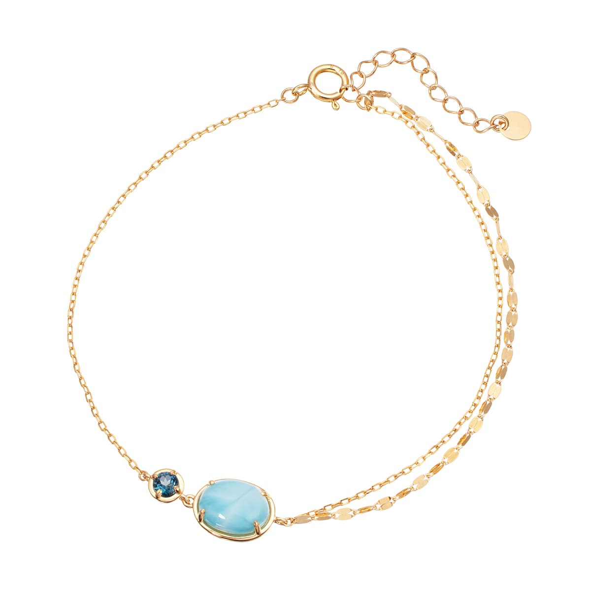 K10イエローゴールドサファイアブレスレット(RBL579)|TSUTSUMI