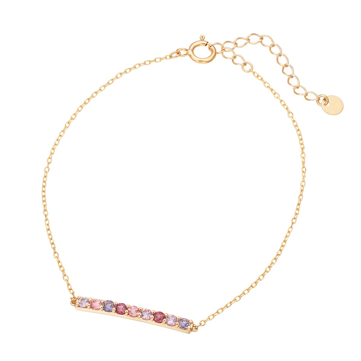 K10イエローゴールドタンザナイトブレスレット(RBL644)|TSUTSUMI