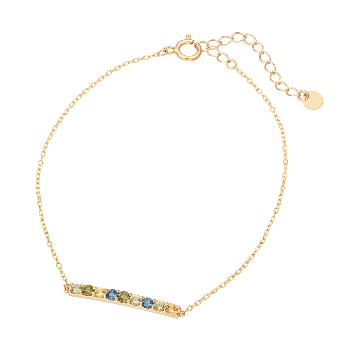 K10イエローゴールドサファイアブレスレット(RBL579)|TSUTSUMI