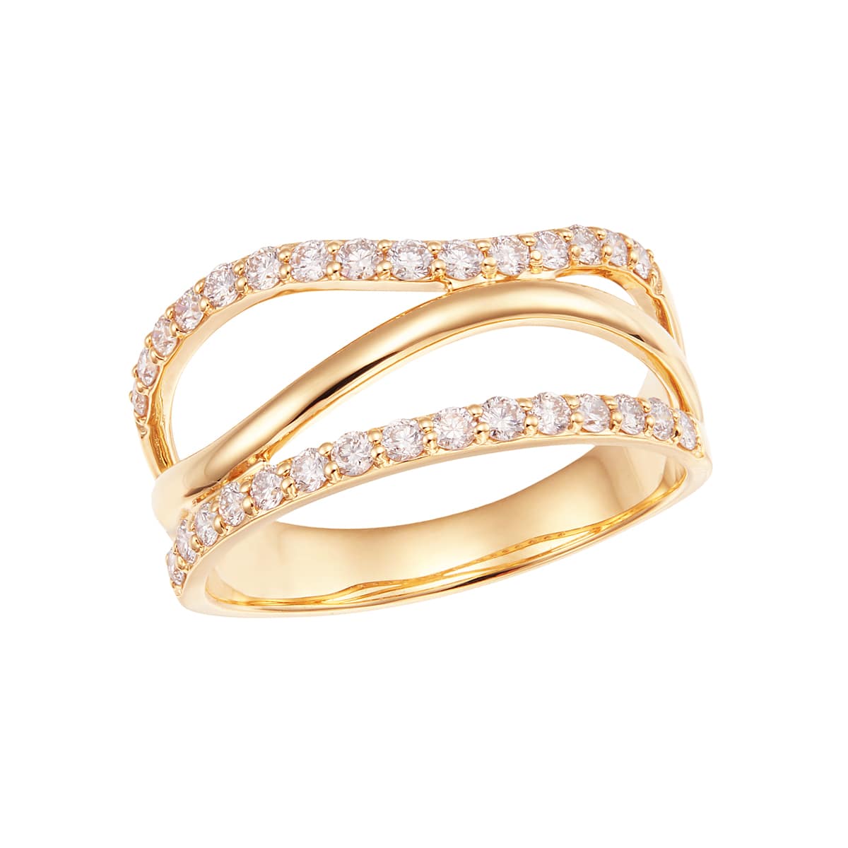 K18イエローゴールドダイヤモンドリング(RFR865-002)|TSUTSUMI