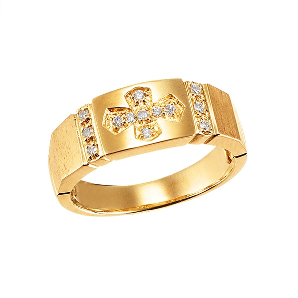 K18イエローゴールドダイヤモンドリング(RFR131-001)|TSUTSUMI