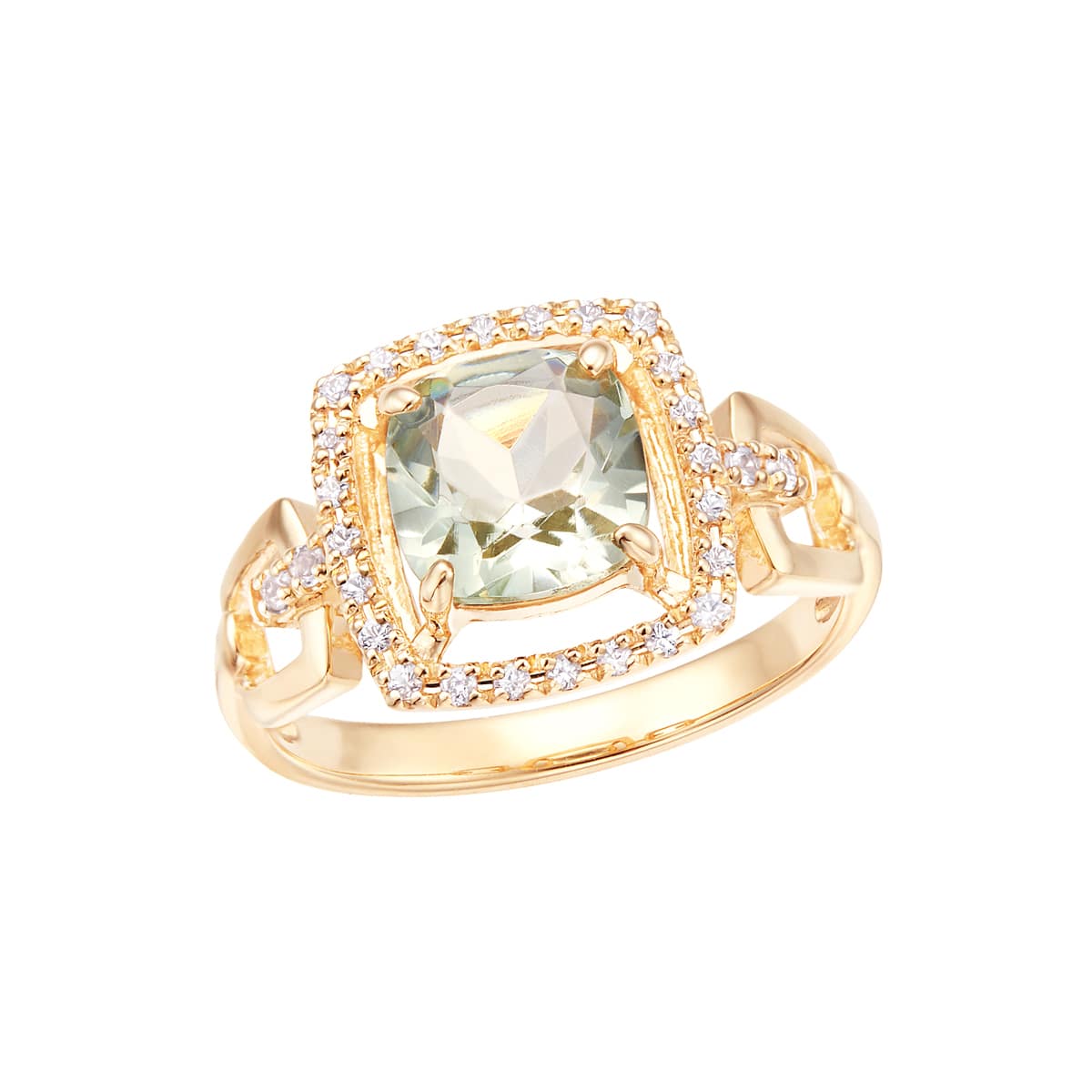 K18イエローゴールドスモーキークォーツリング(RFR262-002)|TSUTSUMI