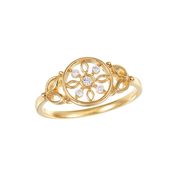 K18ホワイトゴールドダイヤモンドリング(RFR086-001)|TSUTSUMI