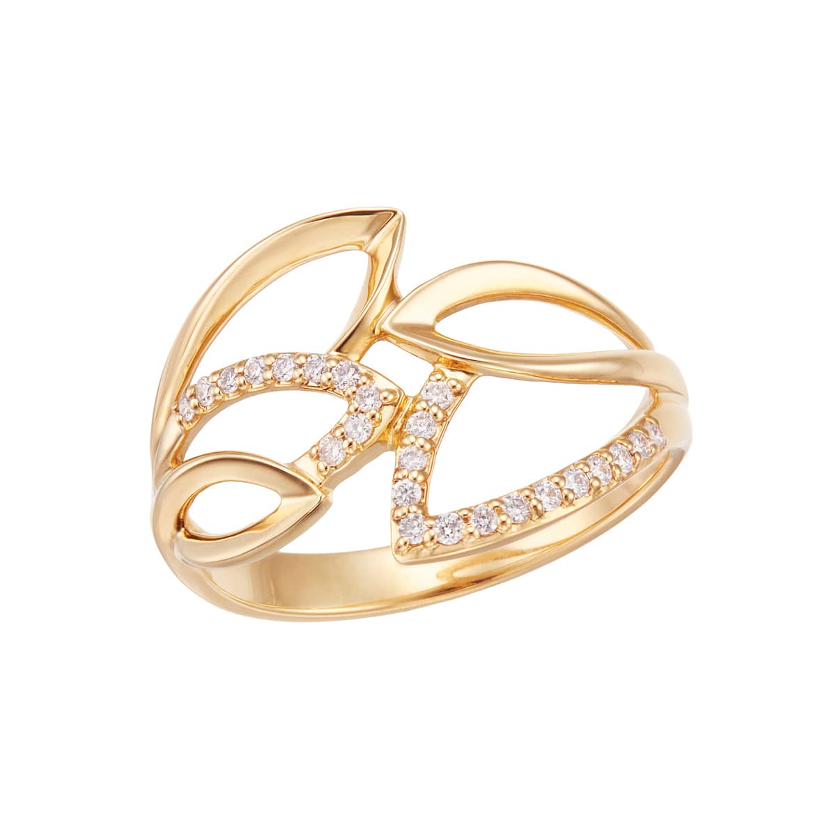 K18イエローゴールドダイヤモンドリング(RFR951-001)|TSUTSUMI