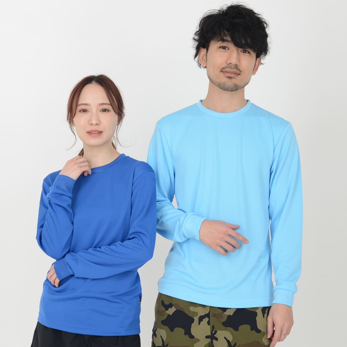 4.3オンスドライロングスリーブTシャツ（ポリジン加工） | メンズ | 1