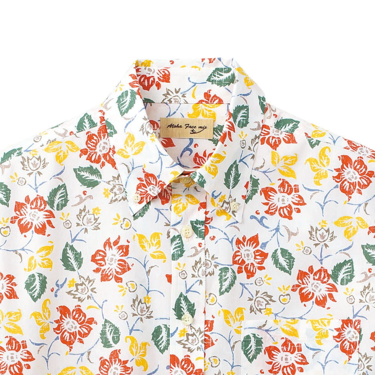 アロハシャツ（花柄） | メンズ | 1枚 | FB4540U | ホワイト – Tshirt