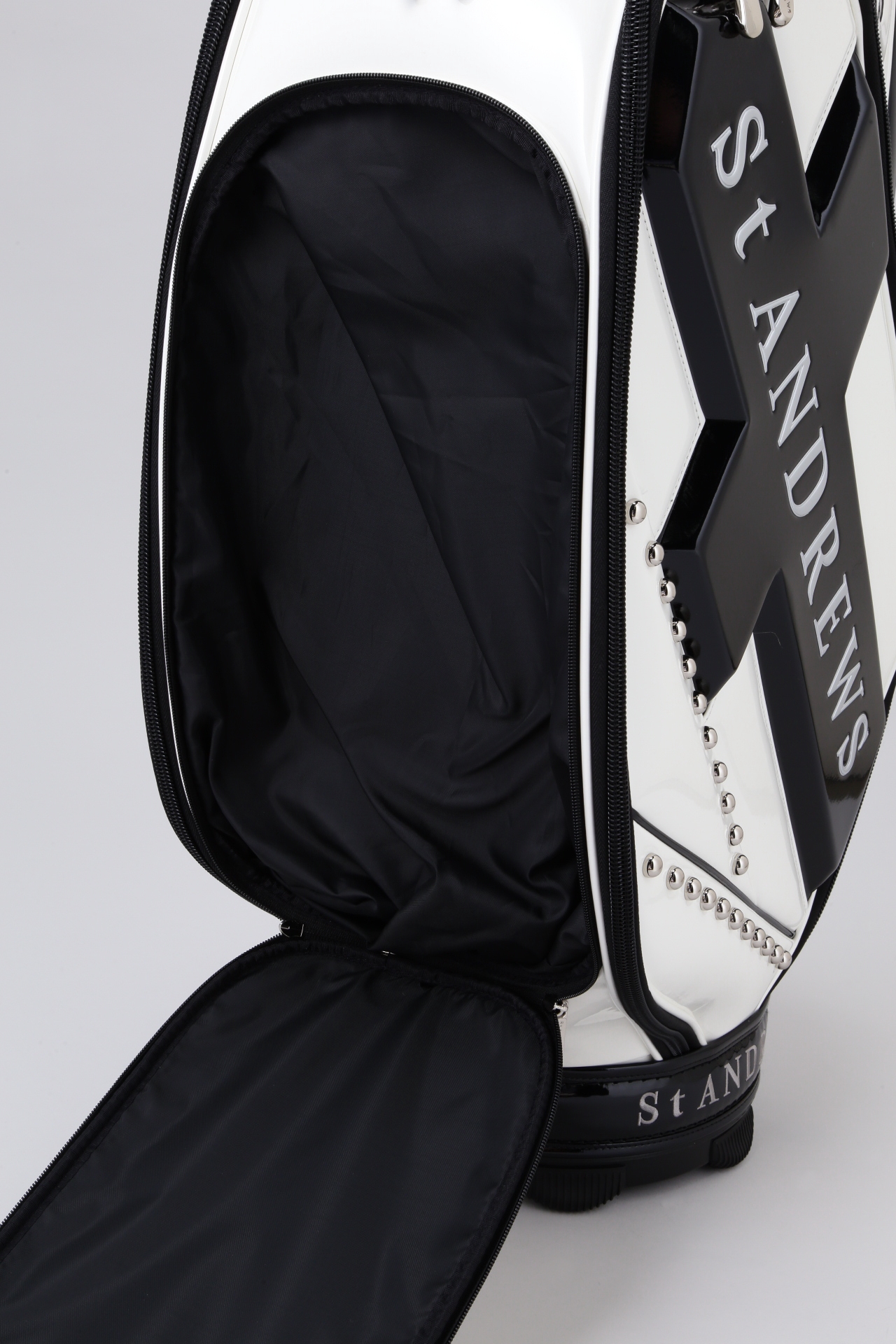 St ANDREWS】オンラインショップ限定キャディバッグ＜WHITE×BLACK＞を9