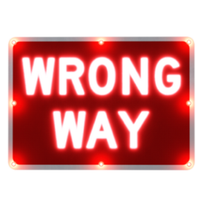 LegendViz Wrong Way Sign - Traffic Safety Supply Company