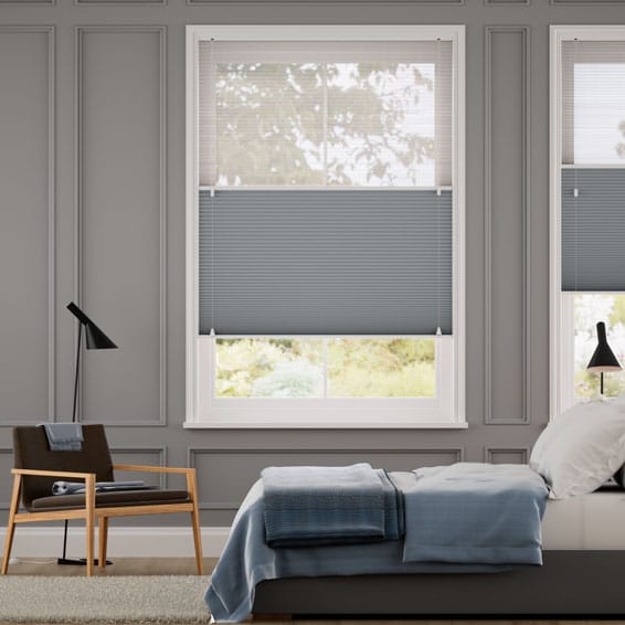 ツインハニカム シアースレートブルー ハニカムシェード