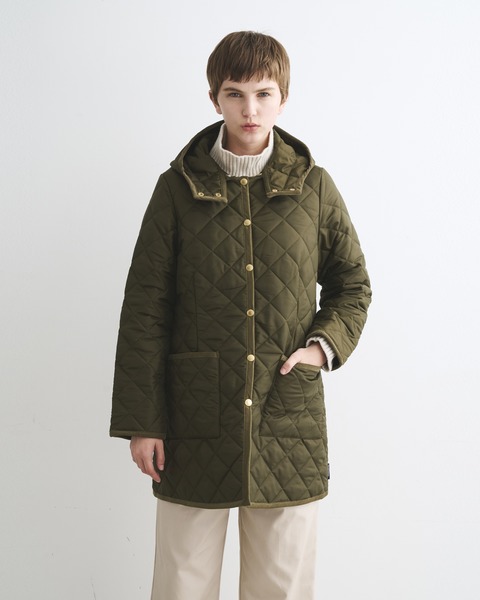 ARKLEY HOOD MIDDLE アークリー フード ミドル｜カーキ｜ウィメンズ