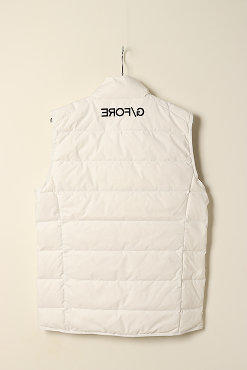 SOLD}G/FORE ジーフォア MENS レイヤードロゴエンボス ダウンベスト