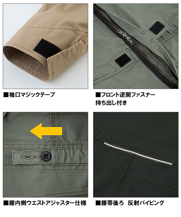 公式]D-746 Dickies（ディッキーズ）ストレッチCVC長袖つなぎ服