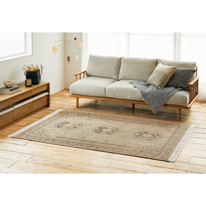 unico】HIMAYAラグ【アイボリー】100×140