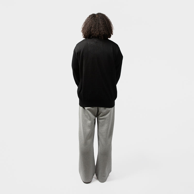 LINEN PLAIN STITCH INTARSIA PATCHWORK SWEATER｜JUNYA WATANABE MAN