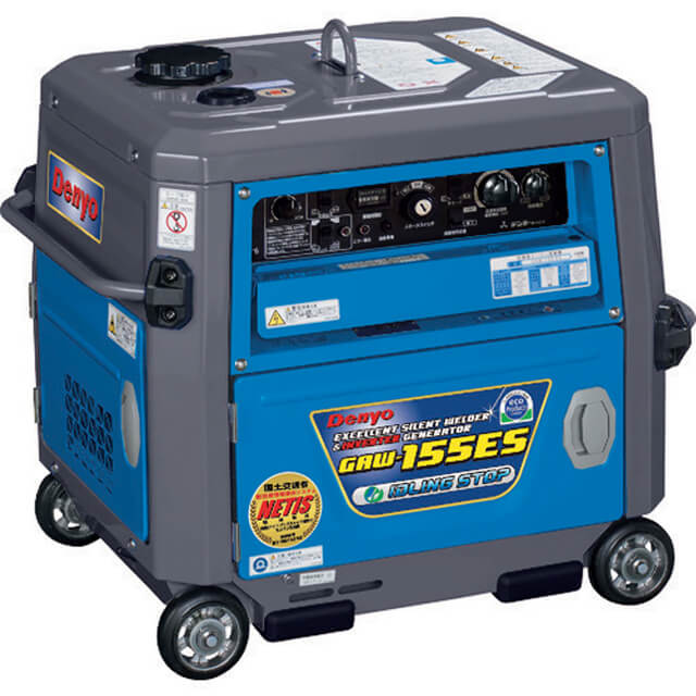 デンヨー GAW-155ES 小型エンジン溶接機 ウエダ金物【公式サイト】