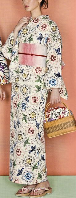 女物浴衣「源氏物語」ゆかた紅型調 商品詳細│柄のうえ新│職人の手