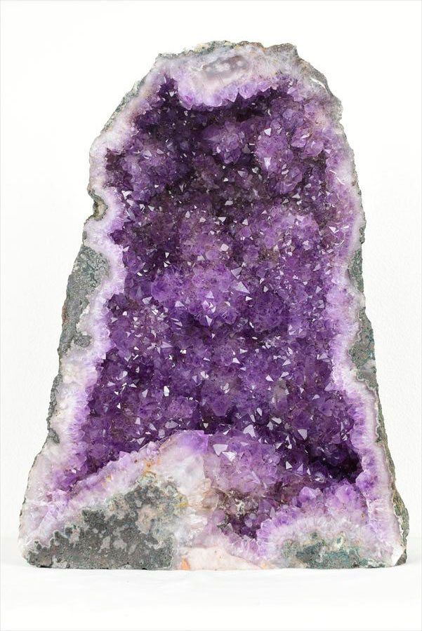 アメジストドーム 背面セメント加工無し｜原産地より直輸入｜紫水晶