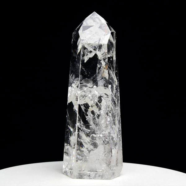 ◇虹入り◇水晶ポイント 六角柱【ブラジル・バイーア州セントセ産