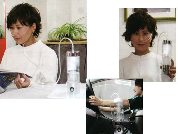 ダブル水素ボトル - 水素ガス吸入と水素水生成ができる水素吸引器