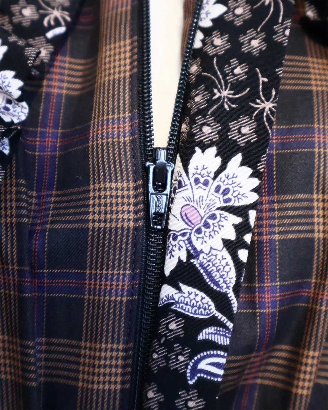 rurumu: 25AW burn the rabbit lace check mini dress - boys in the band