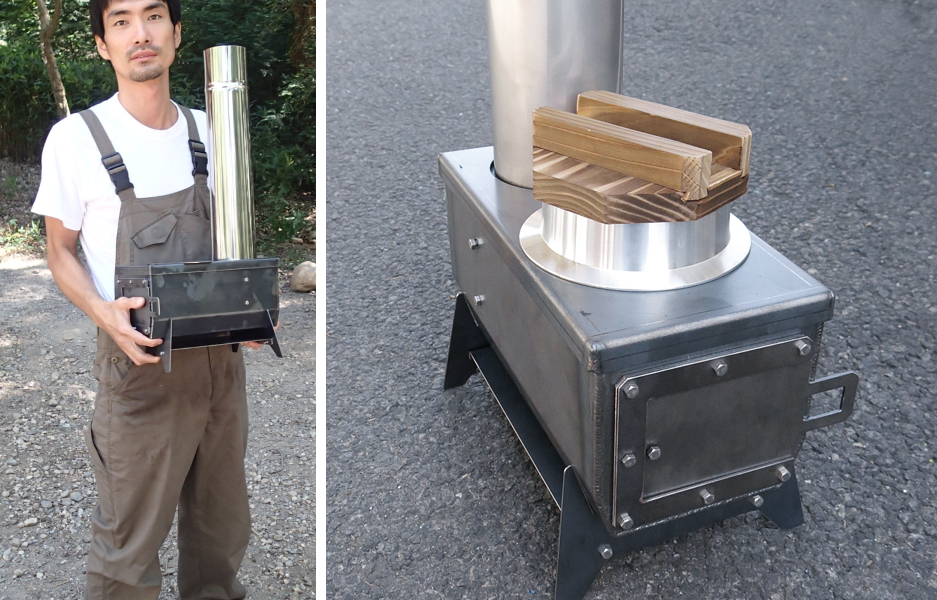 アウトドア 携帯 用 小型 薪ストーブ 俺のかまど