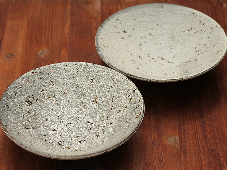 大原拓也 裂粉引き5.5寸鉢【完売】／中皿/中鉢｜和食器・種類／和食器