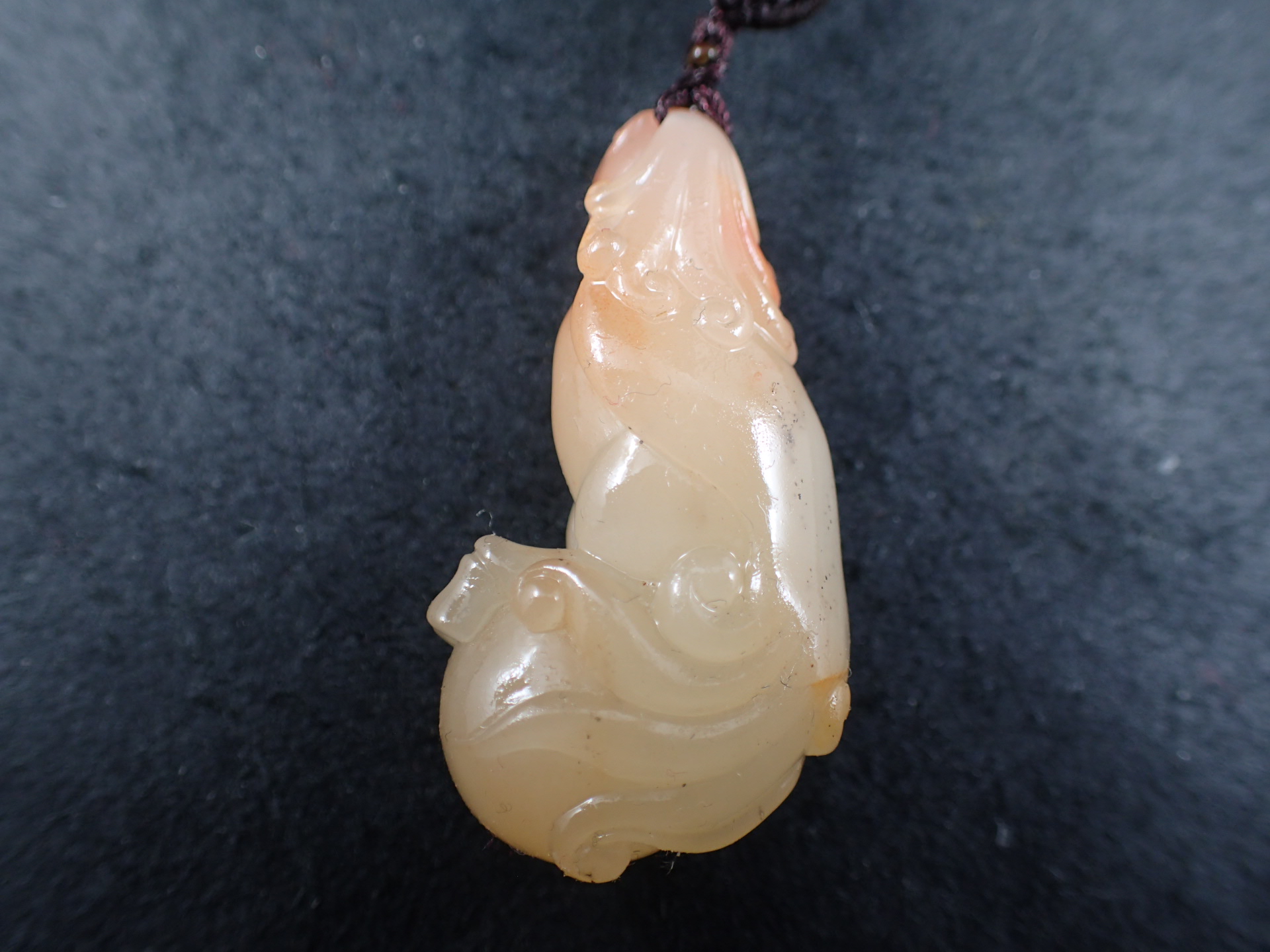 最高品質火鳥彫刻 ペンダントトップ（ネックレスの紐付き） 寿山石