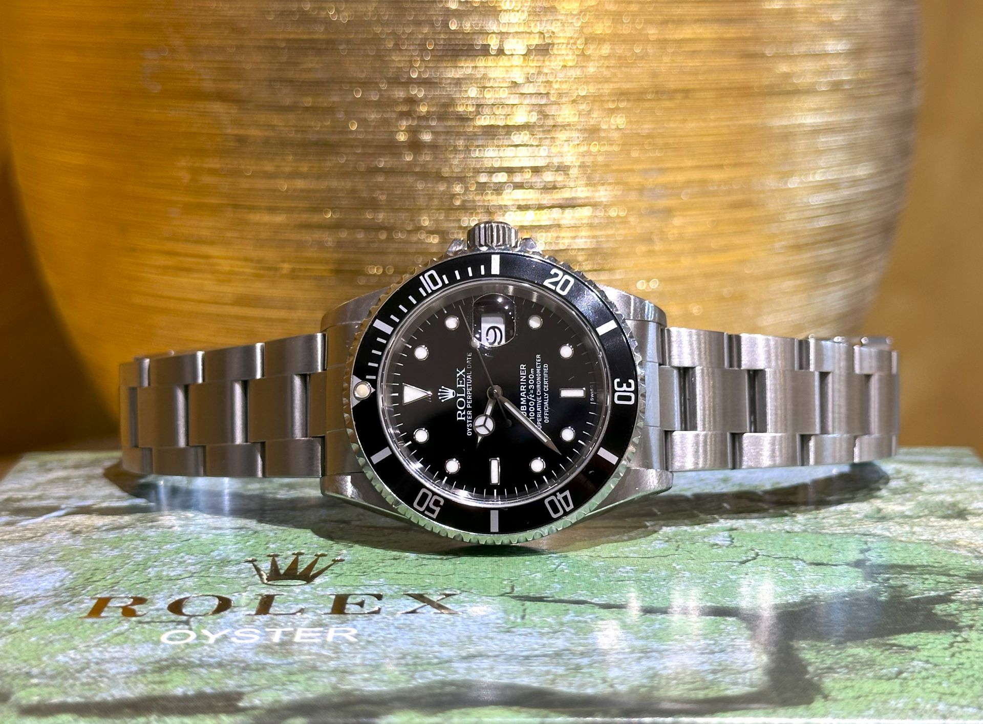 rolex submariner 16610 full set only swiss del 1999 italiano