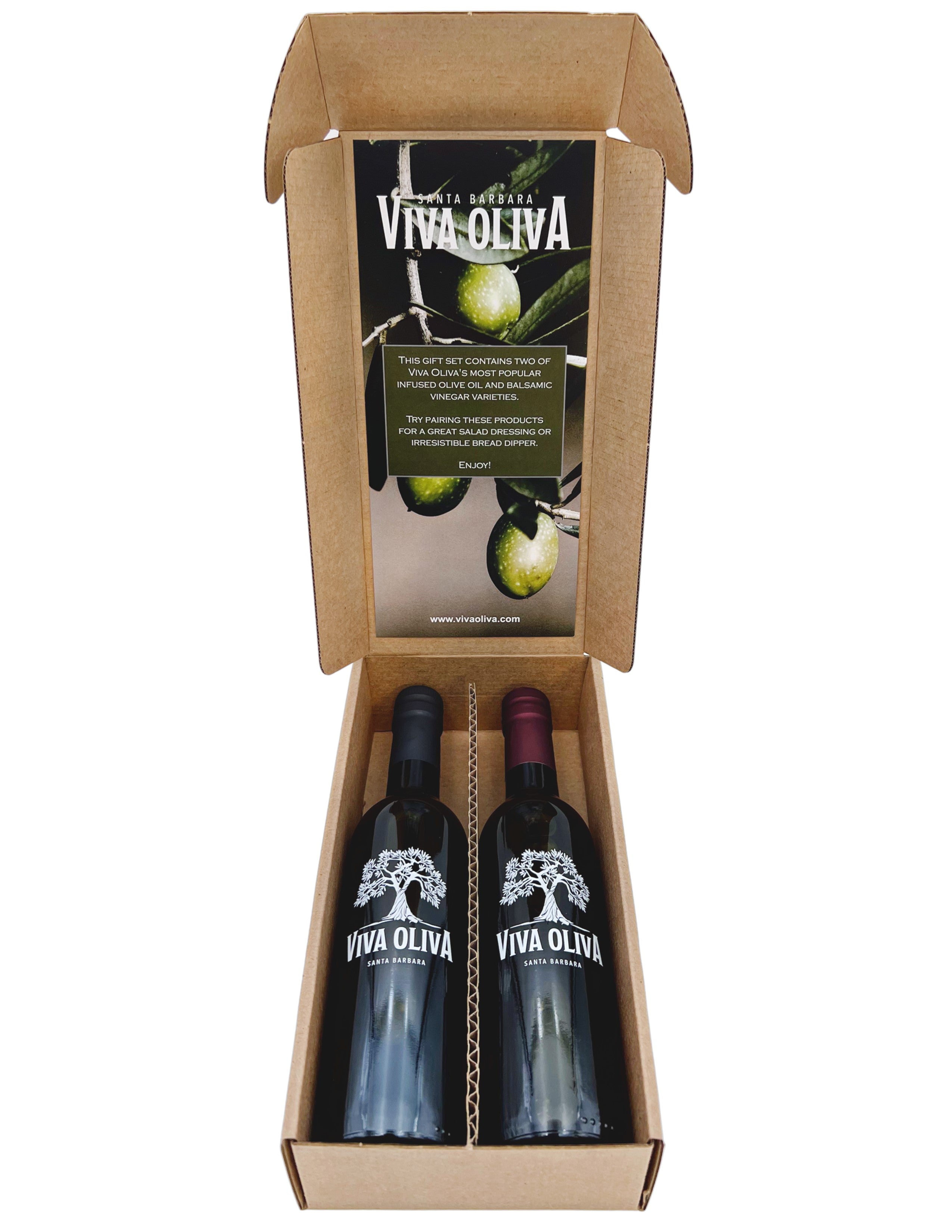 Two 375ml Gift Set - Tuscan Herb Infused Olive Oil and 18 Year