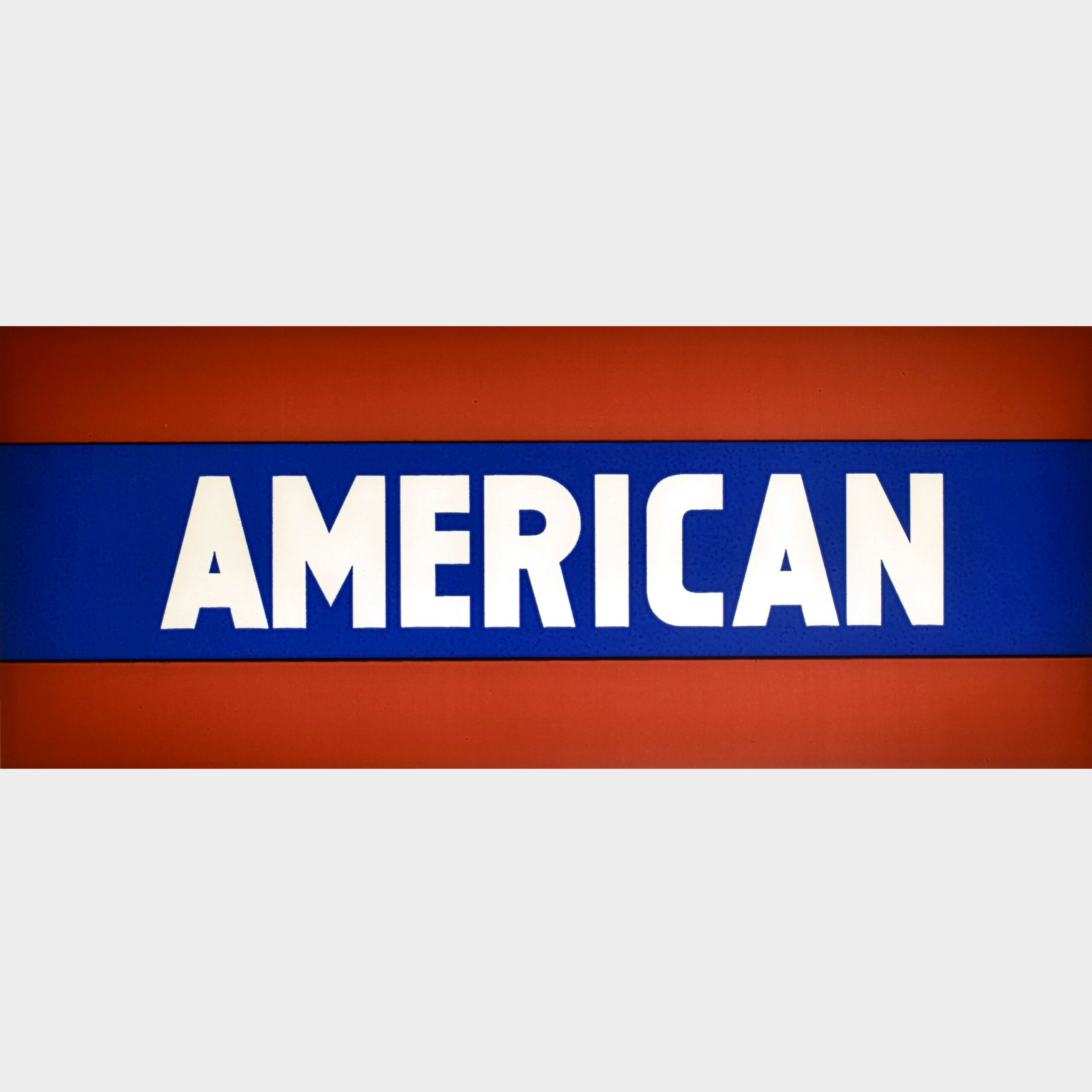 American Gas Flat Ad Glass - Vic's 66