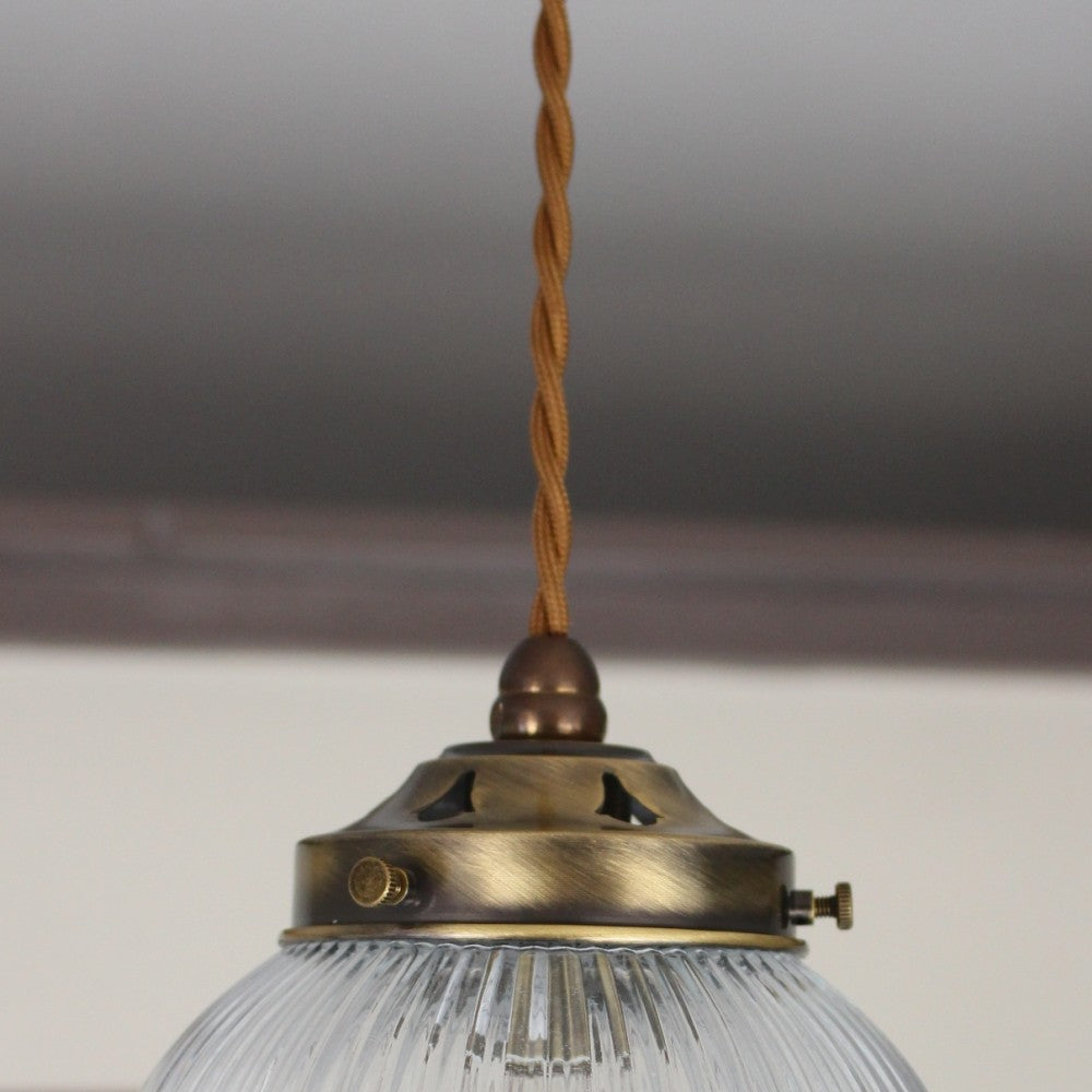 ころんとかわいいボール型 ガラスシェードのペンダントライトセット