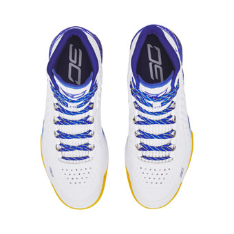 Curry 1 Dub Nation White/Blue/Yellow 3024397-101 UnderArmour