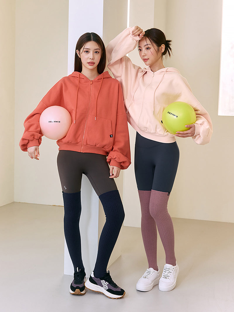 XE021 リブニーハイソックス