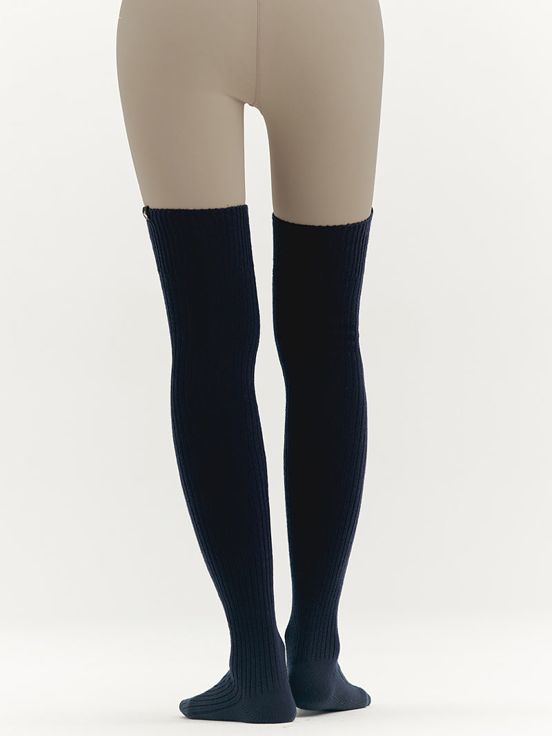 XE021 リブニーハイソックス