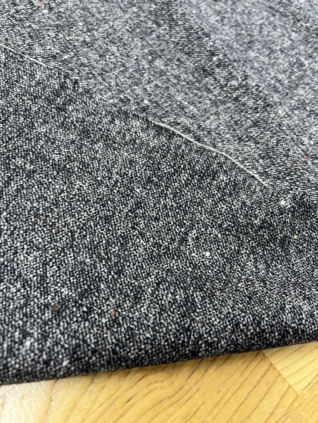 生地：ネップウールツイードストレッチ（茶） - 日暮里繊維街 要藤商店