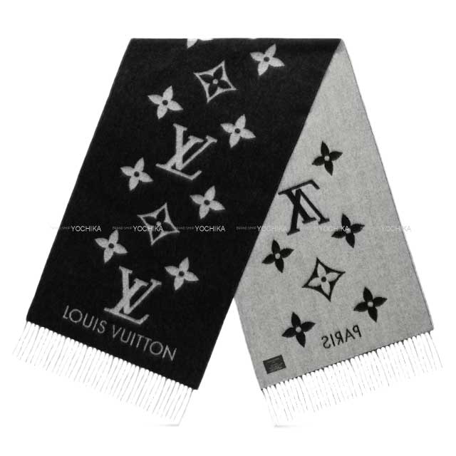 LOUIS VUITTON ルイ・ヴィトン マフラー レイキャビック 黒 (ブラック