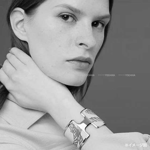 HERMES エルメス バングル レザーブレスレット オランプ T3 エトープ