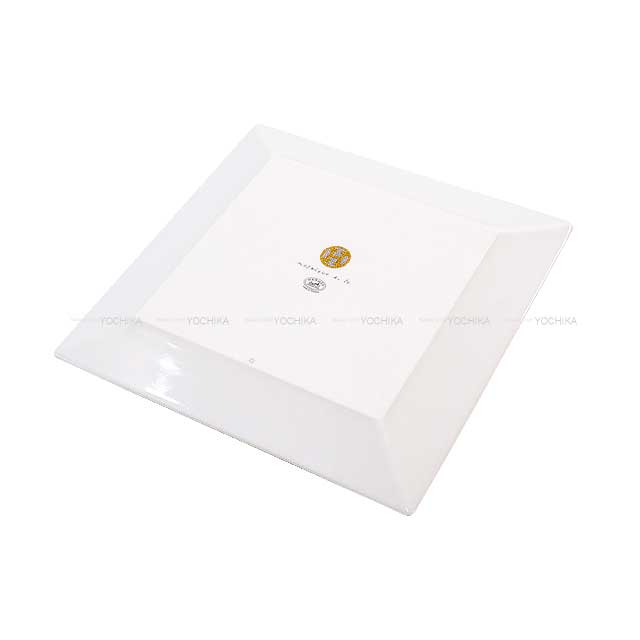 HERMES エルメス 皿 プチカレ No.3 モザイク24 15cm スクエア ゴールド