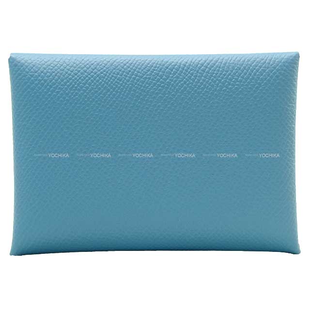HERMES エルメス カードケース カルヴィ デュオ ニューブルージーン